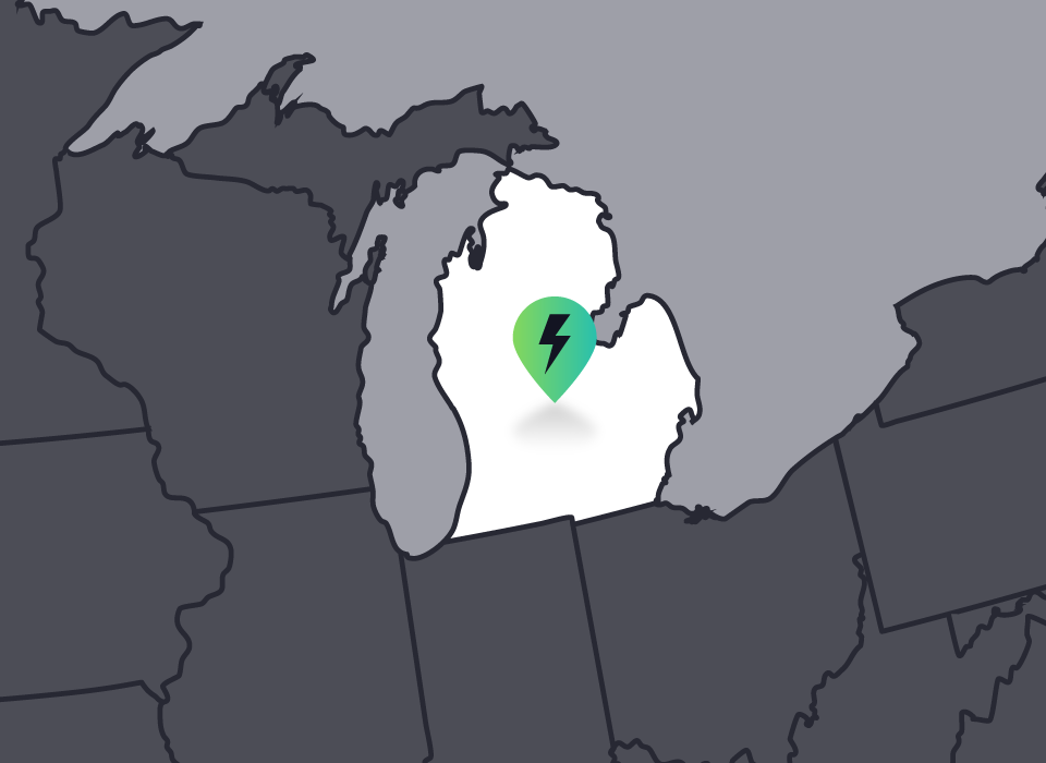 Michigan service area map