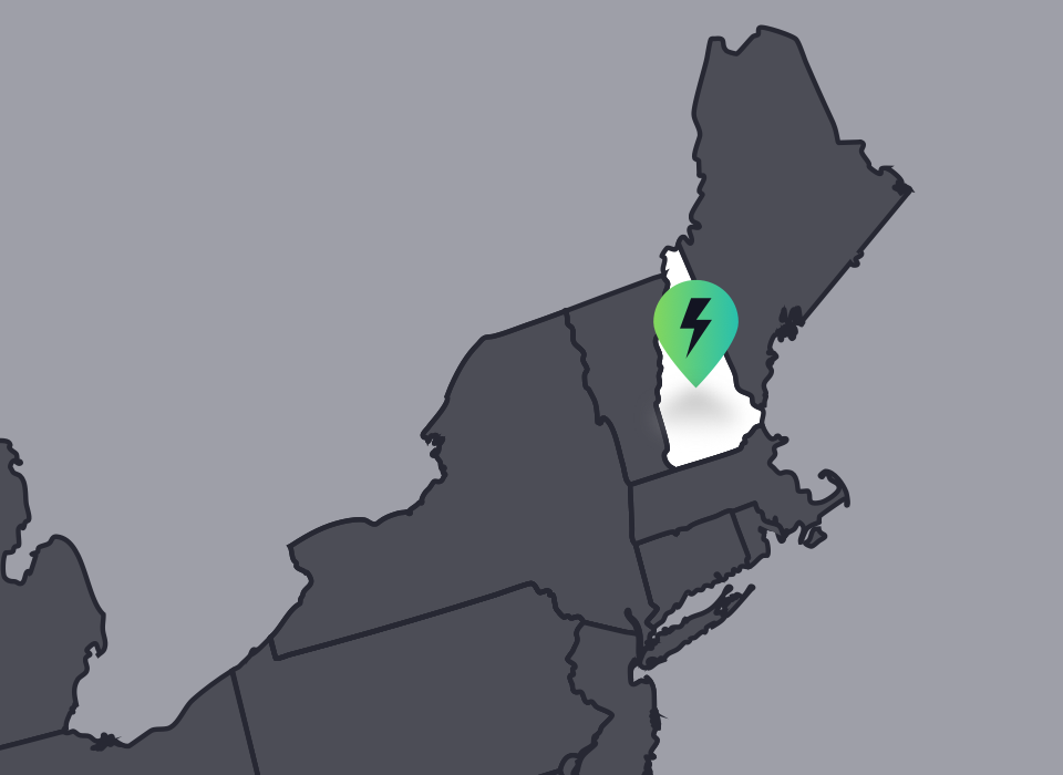 New Hampshire service area map