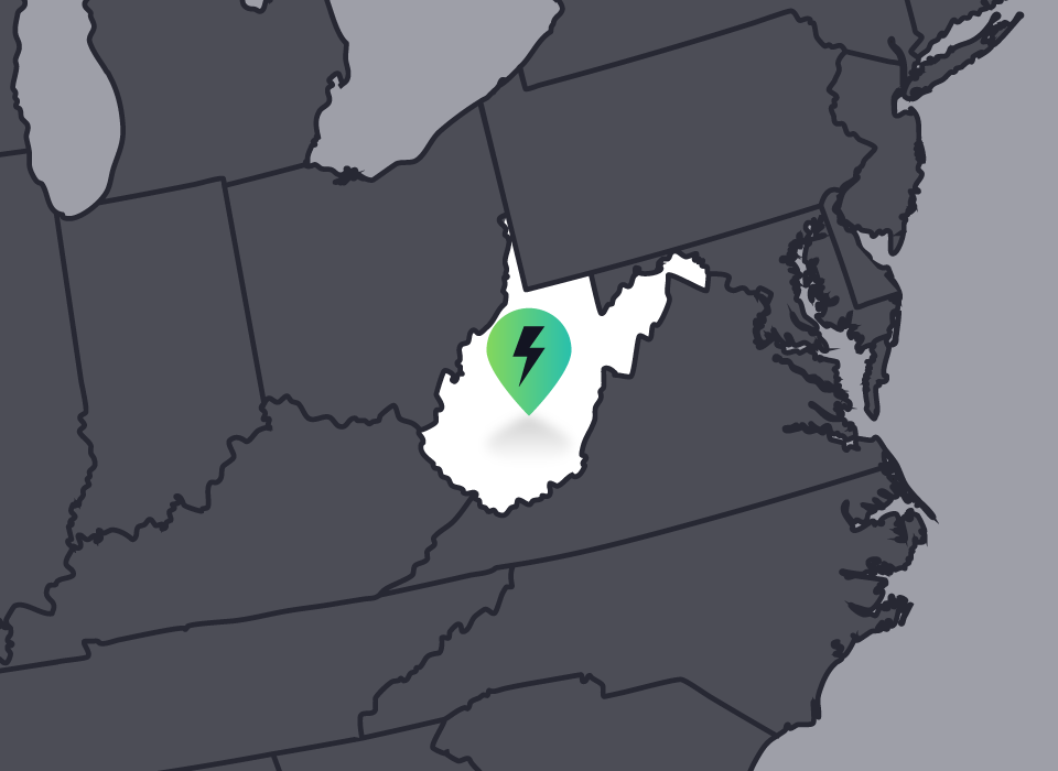 West Virginia service area map